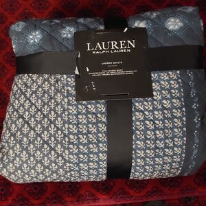 Lauren Ralph Lauren Floral Blue Quilt